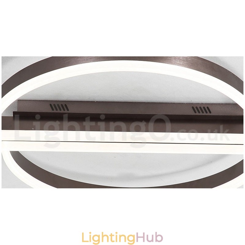 Round Modern Comtemporary Alumilium Ceiling Light Flush Mount Light with Remoter Dimmer Also Can Be Used As Wall Light
