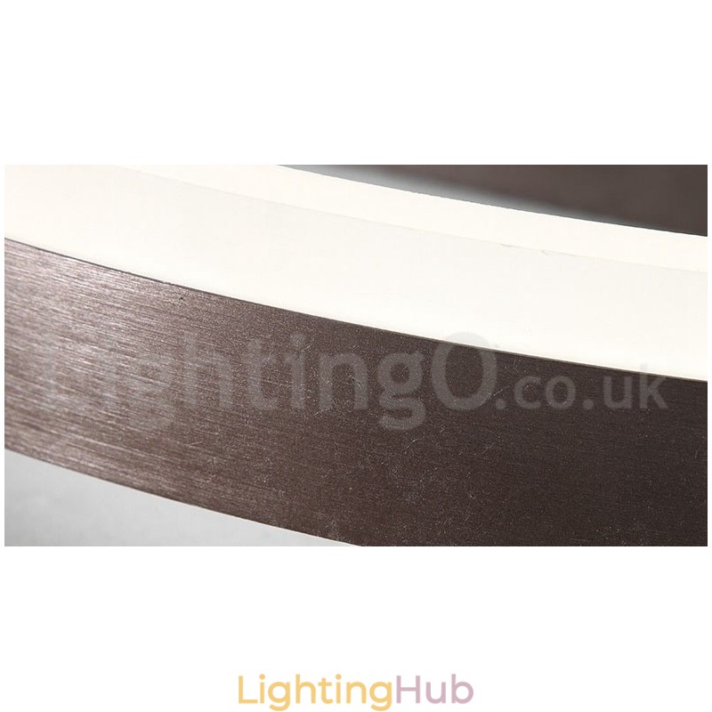 Round Modern Comtemporary Alumilium Ceiling Light Flush Mount Light with Remoter Dimmer Also Can Be Used As Wall Light