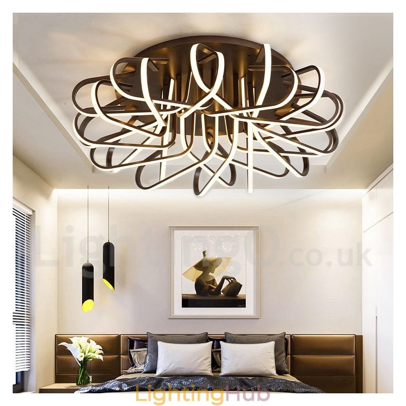Bird's Nest Dimmable Modern Comtemporary Alumilium Flush Mount Ceiling Light Also Can Be Used As Wall Light