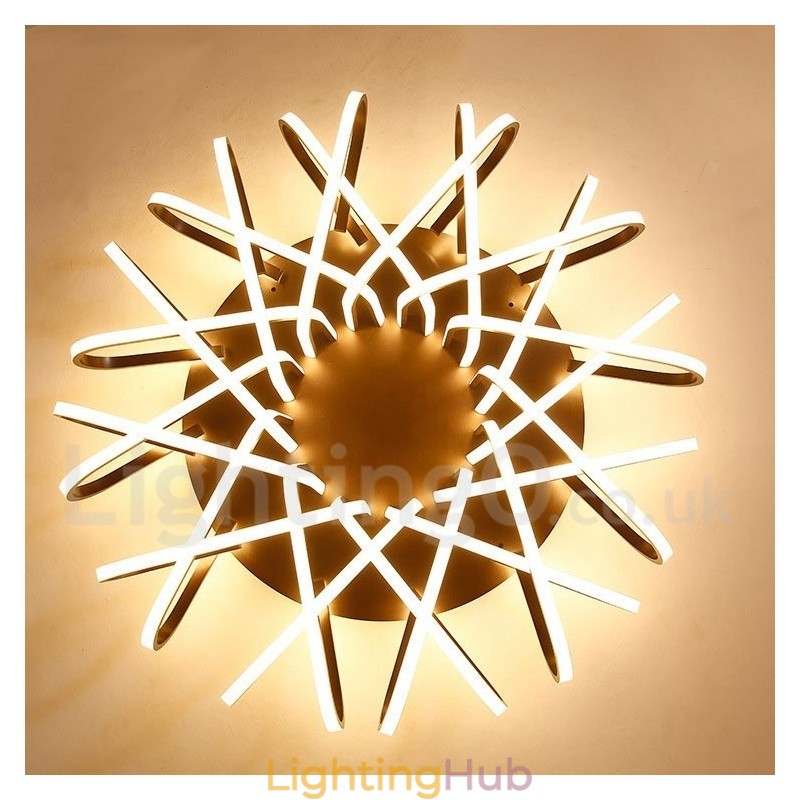 Bird's Nest Dimmable Modern Comtemporary Alumilium Flush Mount Ceiling Light Also Can Be Used As Wall Light