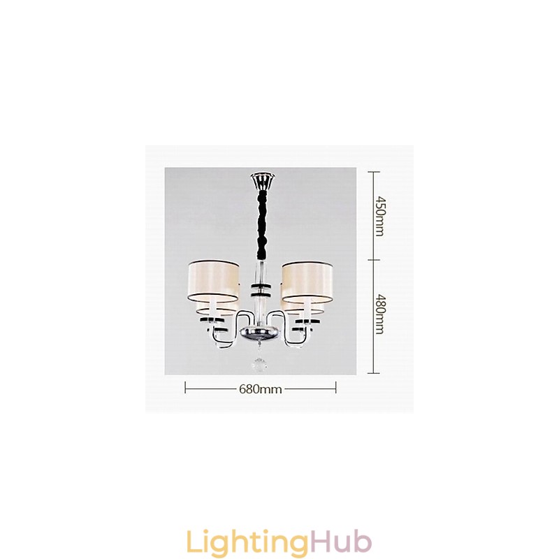 Modern Minimalist Chandelier Lighting Cloth Art Crystal Chandelier