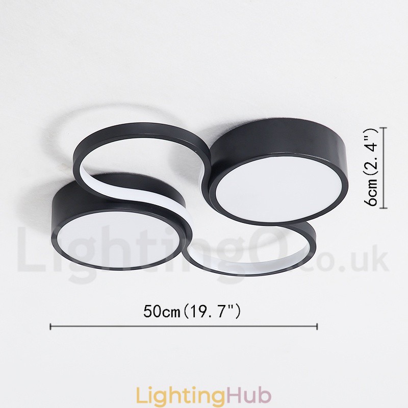 Dimmable Modern Comtemporary Alumilium Ceiling Light Flush Mount Lamp for Living Room Bed Room Also Can Be Used As Wall Light