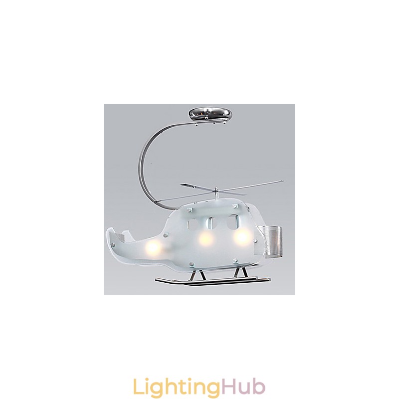 Simple Children lamp Cartoon Glass Helicopter lamp