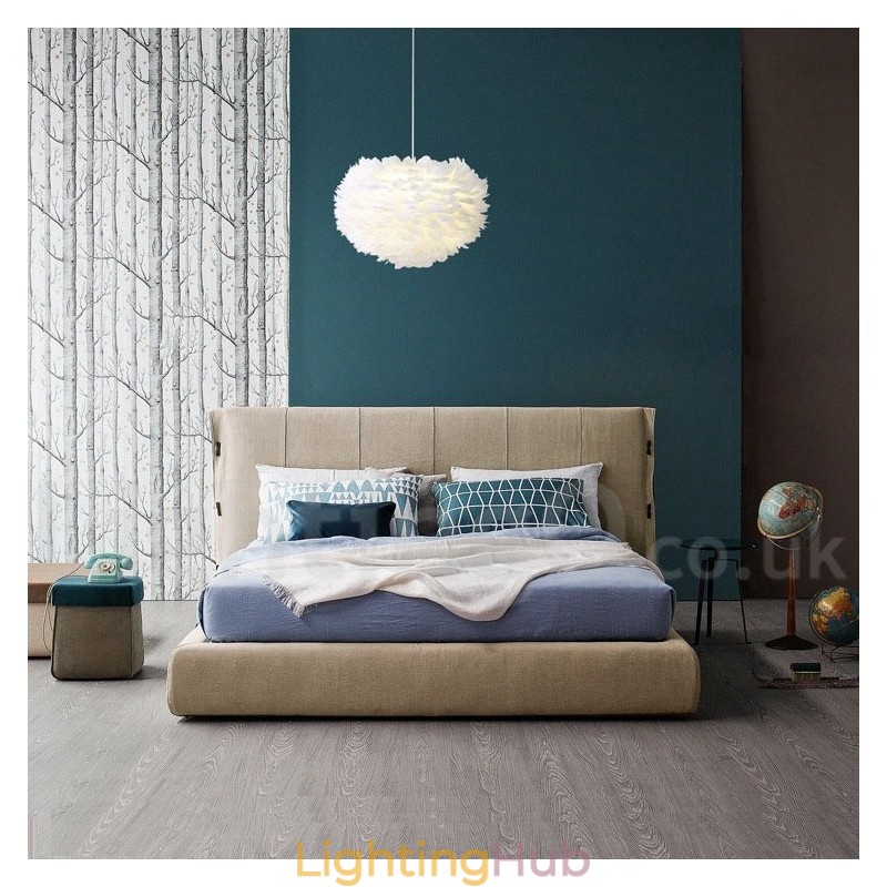 Multi Colours Feather Chandelier Modern Contemporary Pendant Light