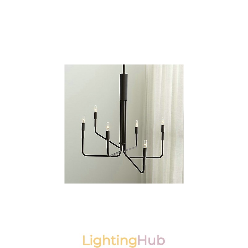 Country Painting Metal Chandelier