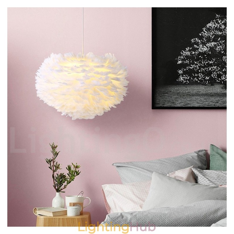 Multi Colours Feather Chandelier Modern Contemporary Pendant Light