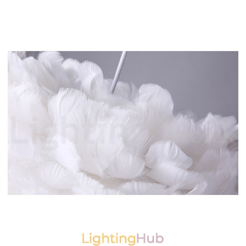 Multi Colours Feather Chandelier Modern Contemporary Pendant Light