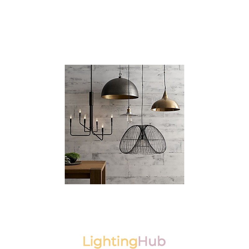 Country Painting Metal Chandelier