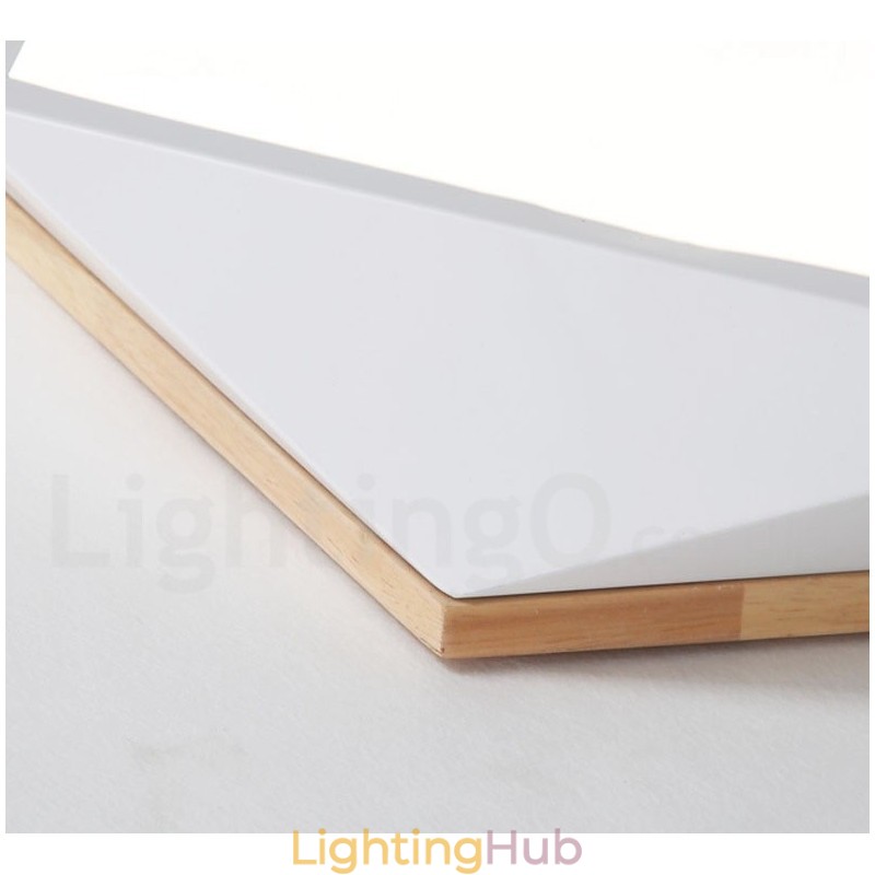 Dimmable Macaron Multi Colours Wood Ceiling Light with Acrylic Shade Ceiling Lamp Nordic Style