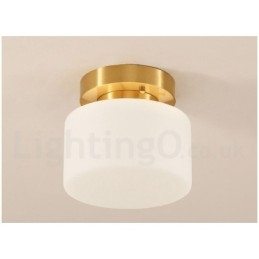 Retro Vintage Flush Mount Ceiling Light with Shade