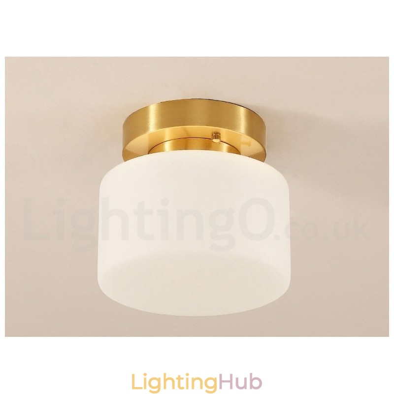 Retro Vintage Flush Mount Ceiling Light with Shade