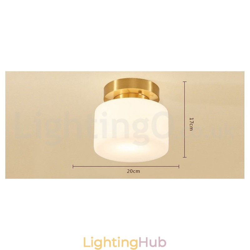 Retro Vintage Flush Mount Ceiling Light with Shade