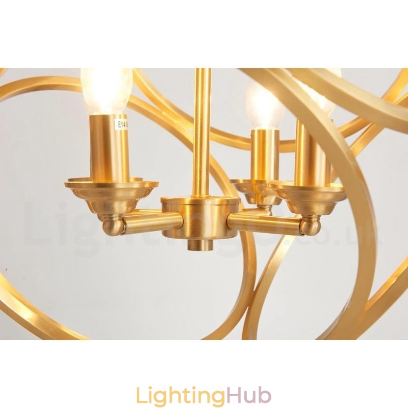 Pure Brass Rustic Lodge Nordic Style Pendant Light