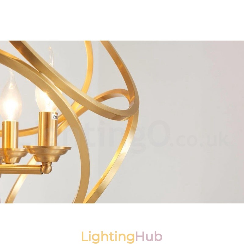 Pure Brass Rustic Lodge Nordic Style Pendant Light