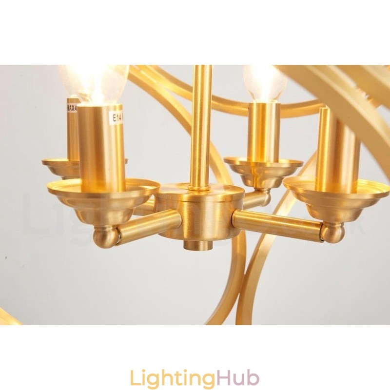 Pure Brass Rustic Lodge Nordic Style Pendant Light