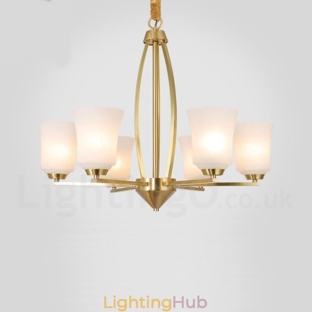 6 Light Pure Brass Large Luxurious Rustic Retro Vintage Brass Pendant Chandelier with Glass Shades 6 Light Pure Brass Large Luxurious Rustic Retro Vintage Brass Pendant Chandelier with Glass Shades