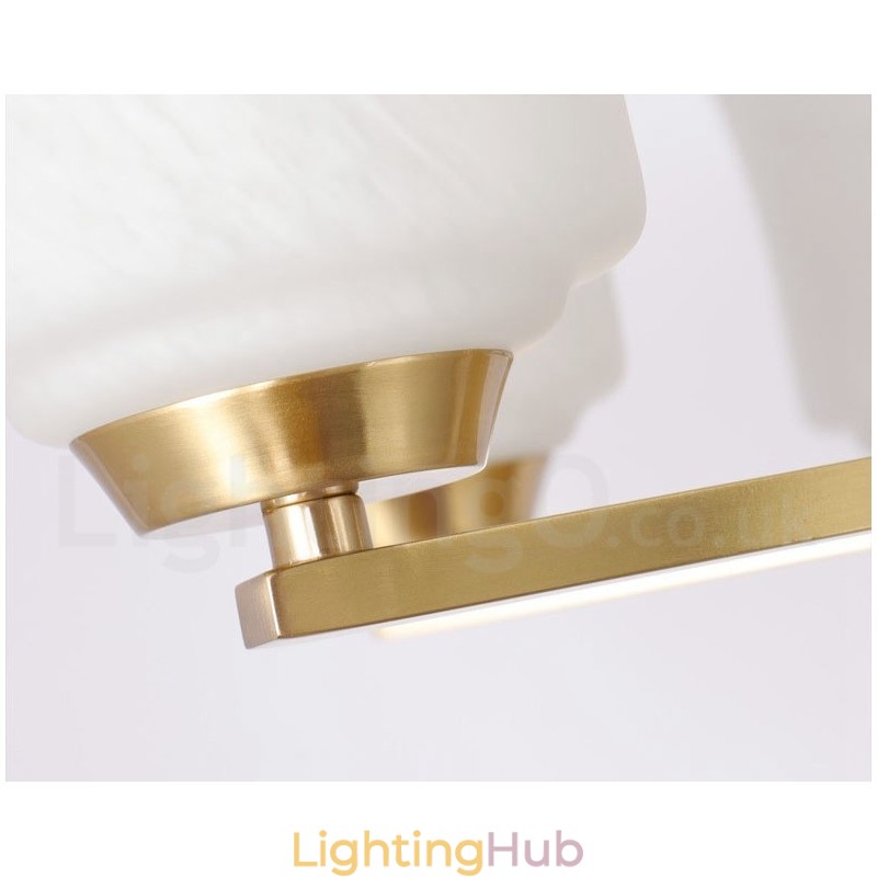 15 Light Pure Brass Large Luxurious Rustic Retro Vintage Brass Pendant Chandelier with Glass Shades
