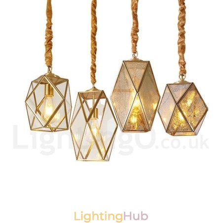 Pure Brass Rustic Lodge Nordic Style Pendant Light with Glass Shade Pure Brass Rustic Lodge Nordic Style Pendant Light with Glass Shade