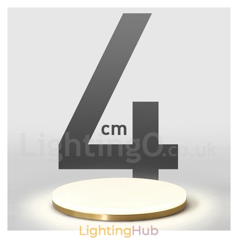 Brass Ultra Thin Round Dimmable Modern Contemporary Nordic Style Flush Mount Ceiling Lights with Acrylic Shade Also Can Be Used As Wall Light
