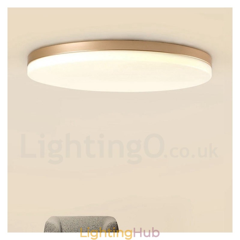 Ultra Thin Round Dimmable Modern Contemporary Nordic Style Flush Mount Ceiling Lights with Acrylic Shade Also Can Be Used As Wall Light