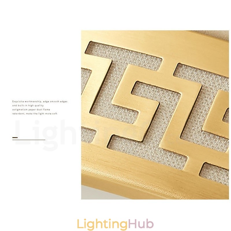 Round Pure Brass Modern Contemporary Nordic Style Flush Mount Ceiling Light with Acrylic Shade