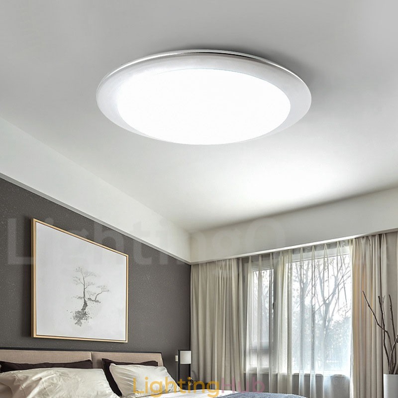 4CM Thick Super Thin Dimmable Modern Contemporary Nordic Style Flush Mount Ceiling Lights with Acrylic Shade with Remote Control Also Can Be Used As Wall Light
