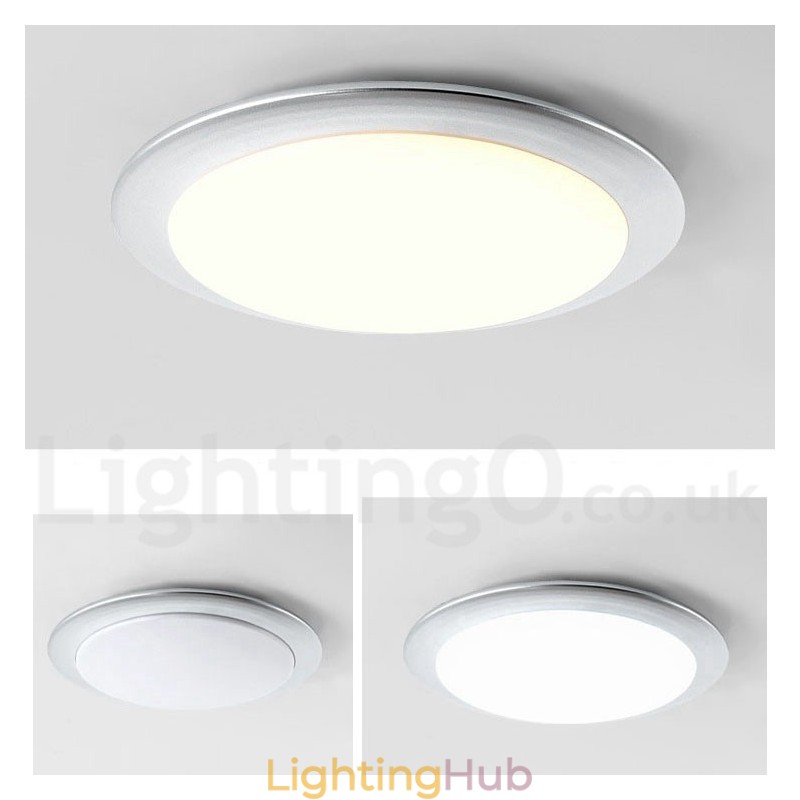 4CM Thick Super Thin Dimmable Modern Contemporary Nordic Style Flush Mount Ceiling Lights with Acrylic Shade with Remote Control Also Can Be Used As Wall Light