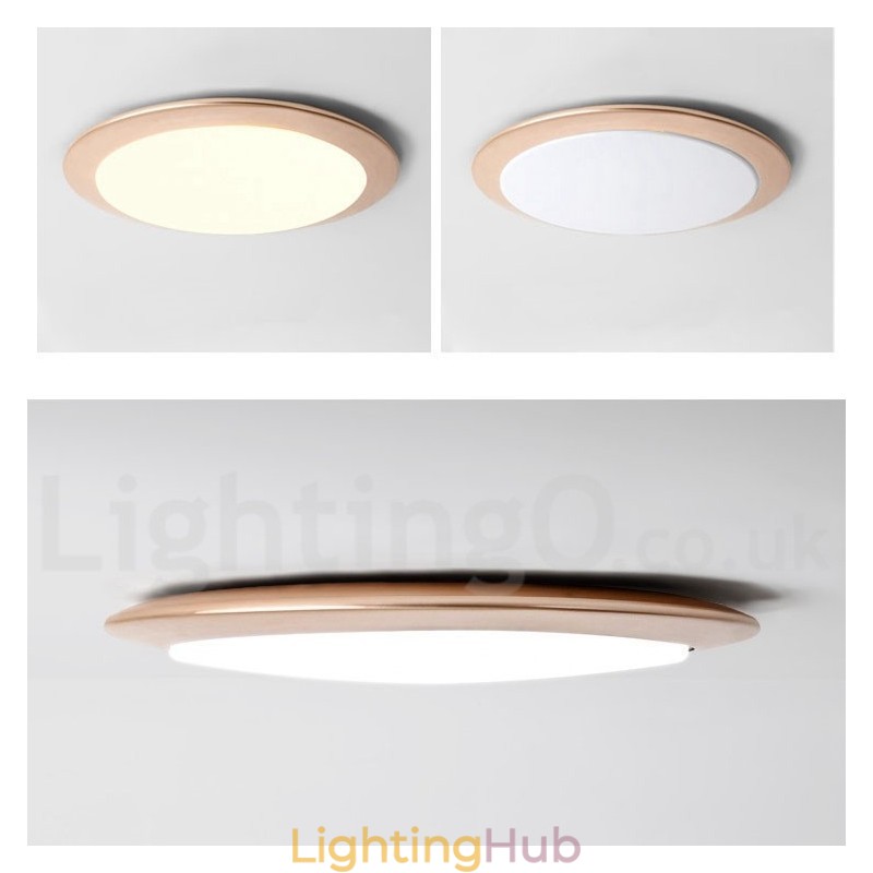 4CM Thick Super Thin Dimmable Modern Contemporary Nordic Style Flush Mount Ceiling Lights with Acrylic Shade with Remote Control Also Can Be Used As Wall Light