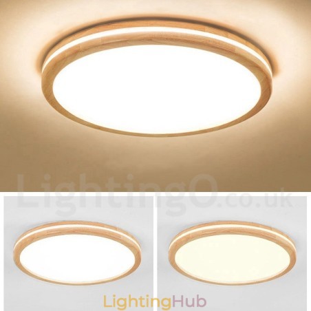 Dimmable Round Wooden with Lens Modern Contemporary Nordic Style Flush Mount Wood Ceiling Light with Acrylic Shade and Remote Control Also Can Be Used As Wall Light Dimmable Round Wooden with Lens Modern Contemporary Nordic Style Flush Mount Wood Ceiling Light with Acrylic Shade and Remote Control Also Can Be Used As Wall Light