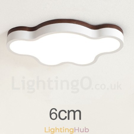 Retro Wooden Steel Flush Wood Light Kids Ceiling Light Retro Wooden Steel Flush Wood Light Kids Ceiling Light
