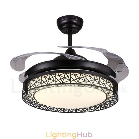 108CM (42") 91CM(36") Modern Contemporary Remote Control Hollow Ceiling Fan Light with Acrylic Shade Mute Pure Copper Motor 108CM (42") 91CM(36") Modern Contemporary Remote Control Hollow Ceiling Fan Light with Acrylic Shade Mute Pure Copper Motor