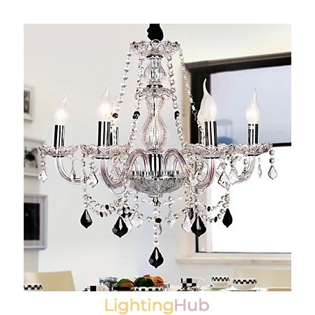Candle Featured Luxury 6 Lights Chandelier Candle Featured Luxury 6 Lights Chandelier
