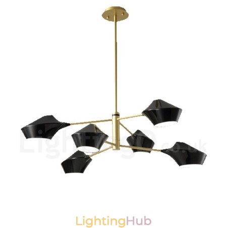 2 Tiers Multi Colours Linear Retro Chandelier 6 Light with Acrylic Shades Outdoors Garage 2 Tiers Multi Colours Linear Retro Chandelier 6 Light with Acrylic Shades Outdoors Garage