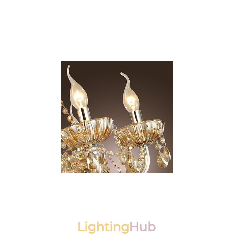 Traditional Classic Crystal Electroplated Glass Chandelier