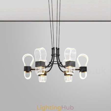 6 Light Nordic Post Modern Design Chandelier with Acrylic Shades 6 Light Nordic Post Modern Design Chandelier with Acrylic Shades