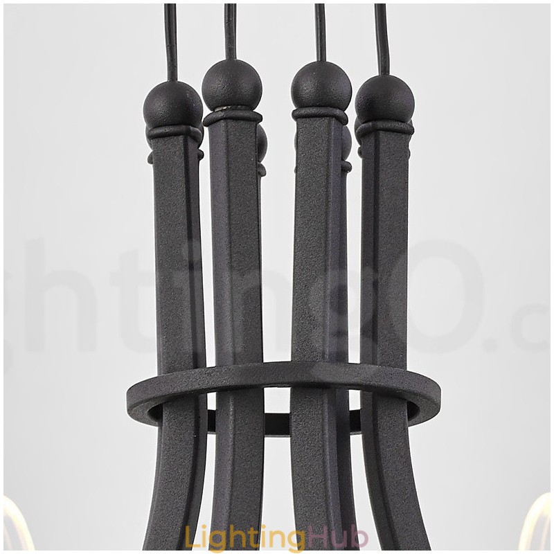 8 Light Nordic Post Modern 2021 Design Chandelier with Acrylic Shades