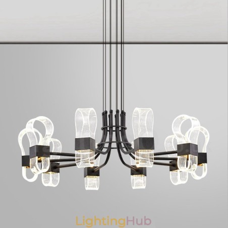 10 Light Nordic Post Modern 2021 Design Chandelier with Acrylic Shades 10 Light Nordic Post Modern 2021 Design Chandelier with Acrylic Shades