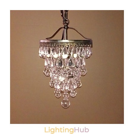 Crystal Beaded Modern Pendant with 1 Light and Antique Colour Fixture Crystal Beaded Modern Pendant with 1 Light and Antique Colour Fixture