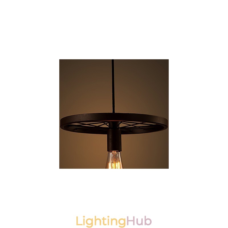 Industrial 1 light Vintage In Iron Shade Pendant Light
