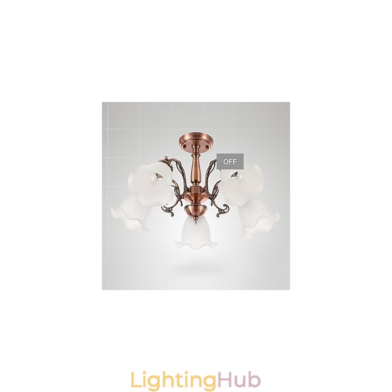 Modern Contemporary Traditional Classic Retro Electroplated Metal Flush Mount