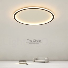 Ultra Thin Dimmable Modern Contemporary Nordic Style Flush Mount Ceiling Lights with Remote Control Also Can Be Used As Wall Light