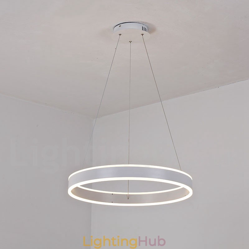 1 Ring Two Strips Art Deco Pendant Light 60cm Suspended Light