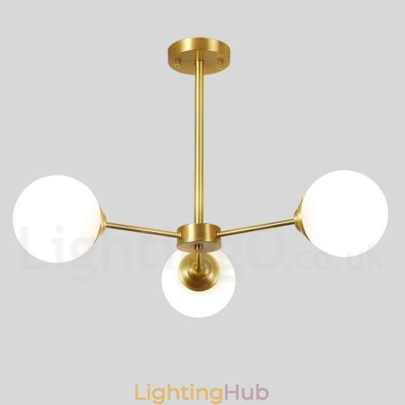 3 Light Pure Brass Northern Europe Bean Chandelier Modern Metal Molecules Pendant Light 3 Light Pure Brass Northern Europe Bean Chandelier Modern Metal Molecules Pendant Light