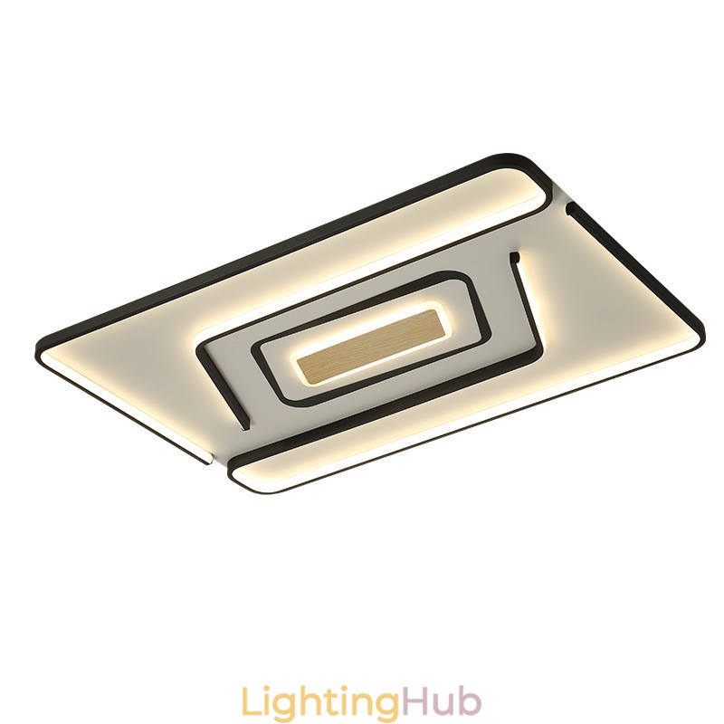 Rectangle Modern Contemporary Flush Mount Light
