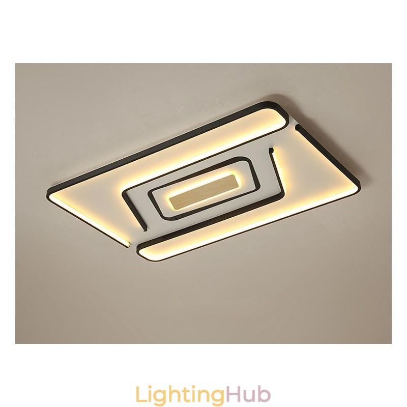 Rectangle Modern Contemporary Flush Mount Light