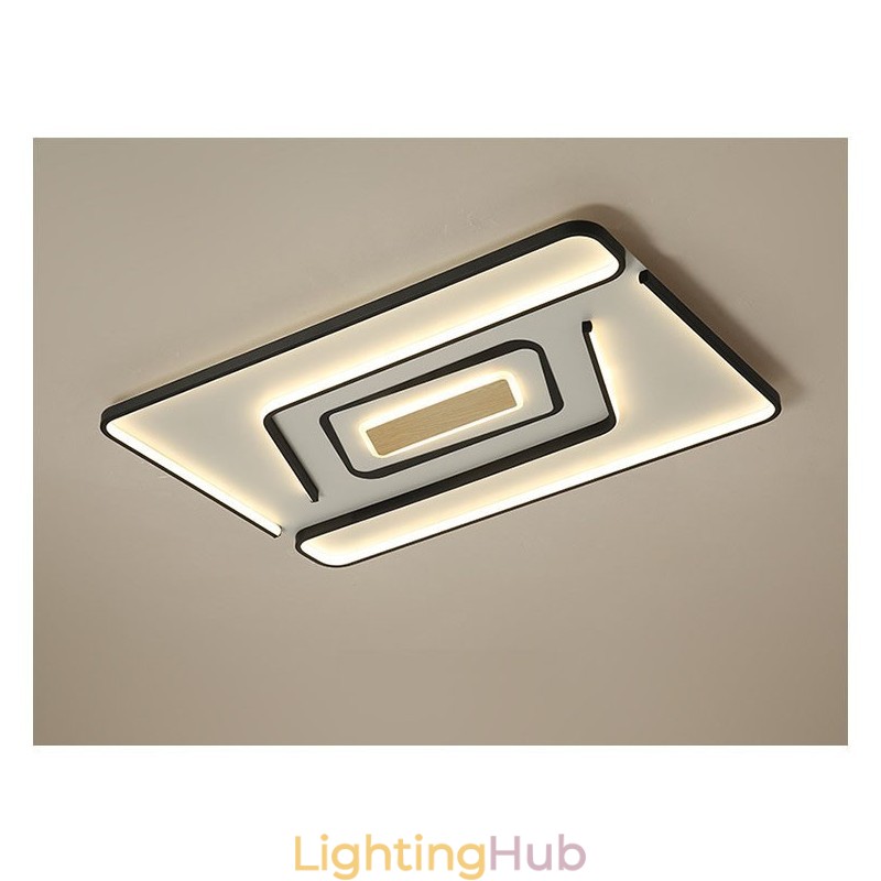 Rectangle Modern Contemporary Flush Mount Light