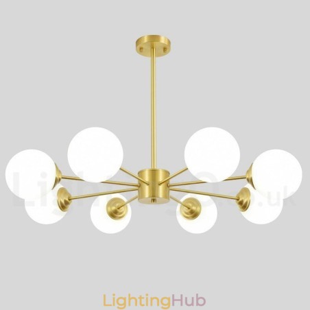 8 Light Pure Brass Northern Europe Bean Chandelier Modern Metal Molecules Pendant Light 8 Light Pure Brass Northern Europe Bean Chandelier Modern Metal Molecules Pendant Light