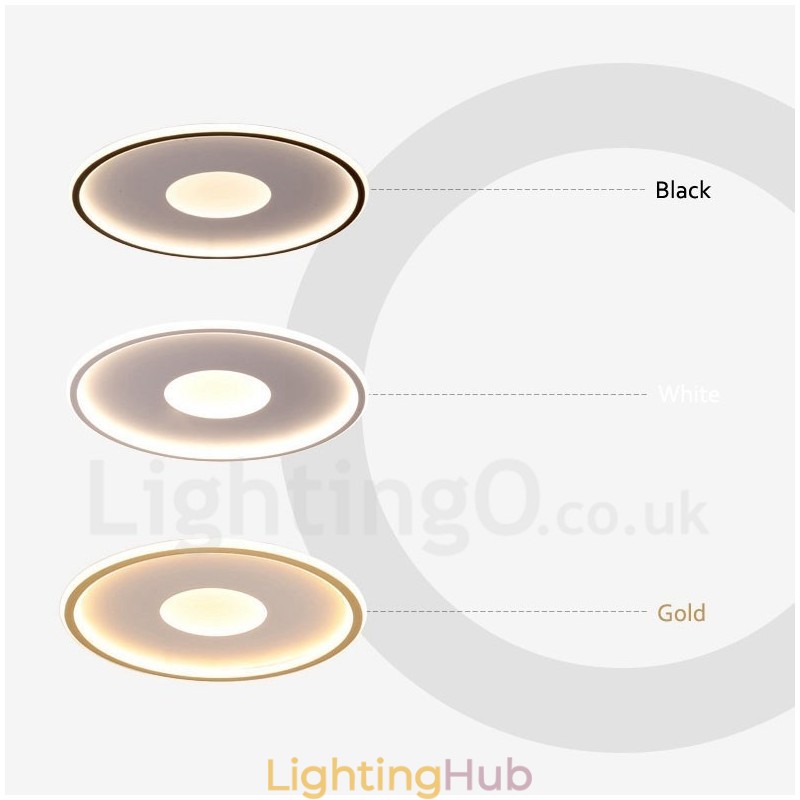 Ultra Thin Dimmable Modern Contemporary Nordic Style Flush Mount Ceiling Lights with Remote Control Also Can Be Used As Wall Light