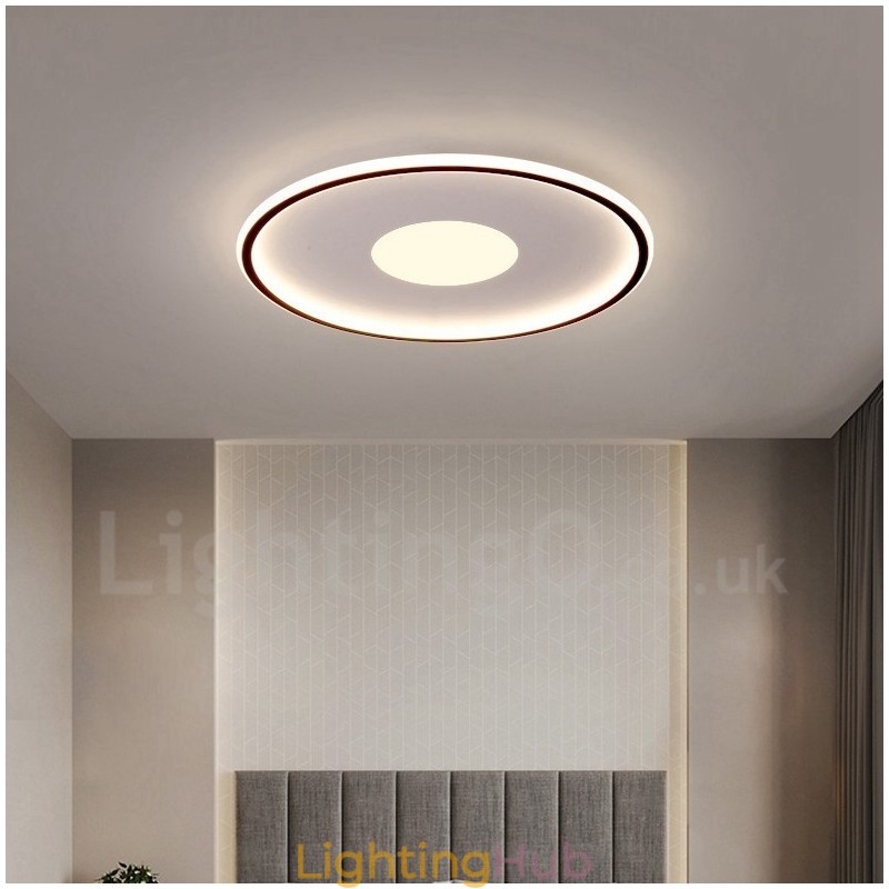 Ultra Thin Dimmable Modern Contemporary Nordic Style Flush Mount Ceiling Lights with Remote Control Also Can Be Used As Wall Light