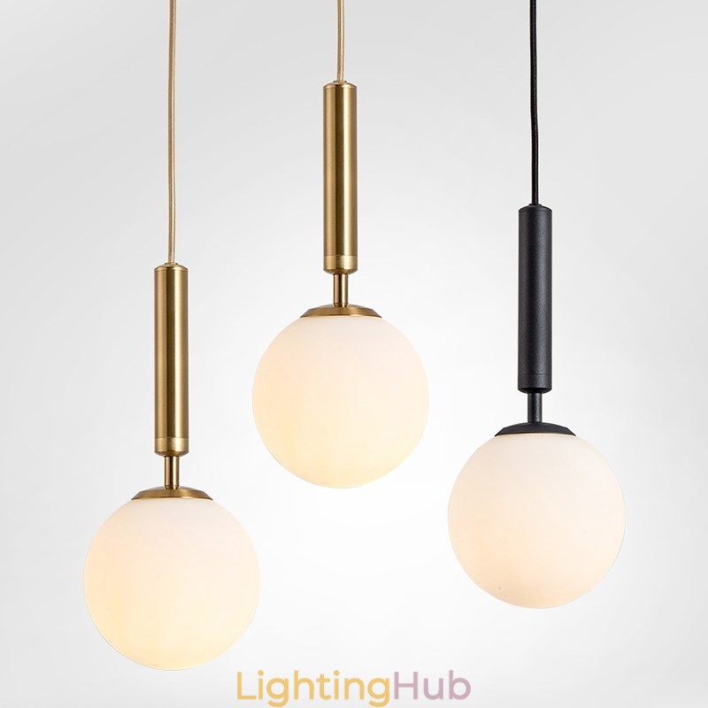 Modern Contemporary Pendant Light with Glass Shade
